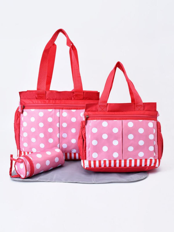 Polka Dot Diaper Bag Pink-DB129