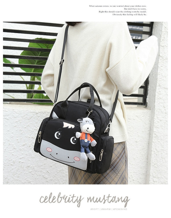 Cute Face Baby Bag Black-DB140