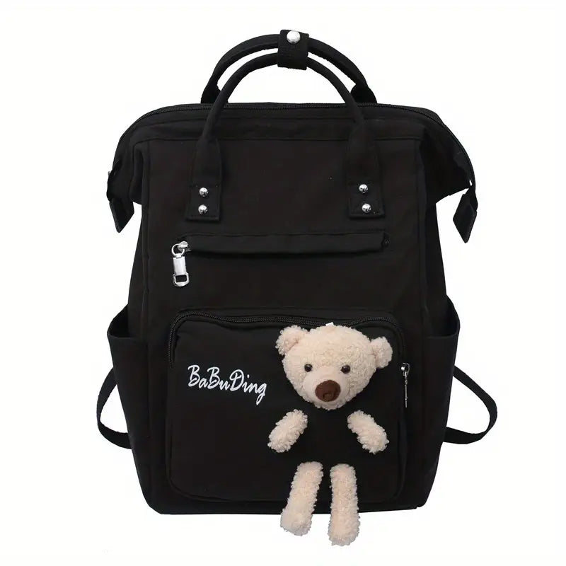 Cut Bear Mom Bag Maternity Backpack Black-DB199