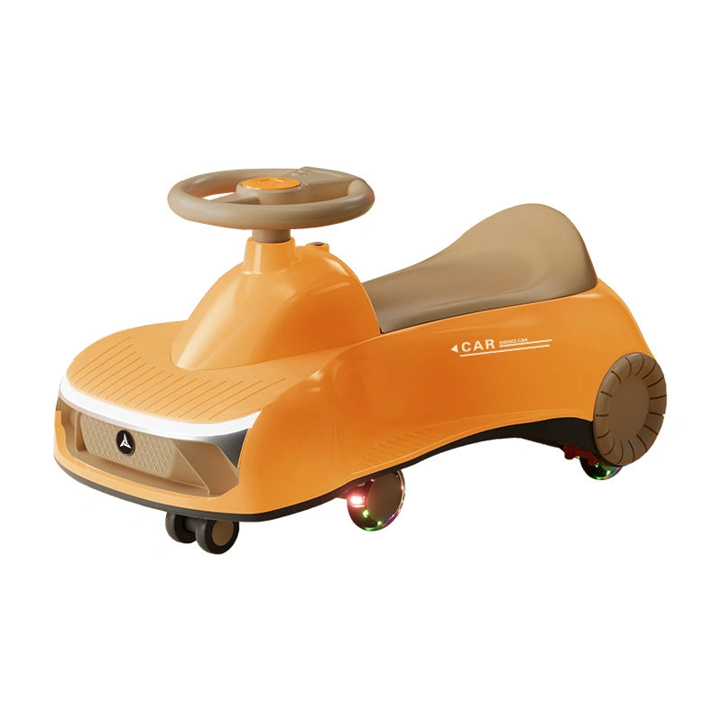 Auto Swing Car WIth Light & Music Orange BZ-BB06