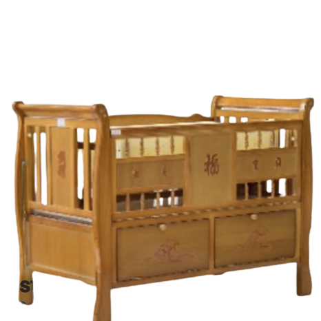 Jumbo Wooden Baby Cot-871