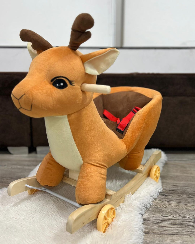 2in1 ride Rocker for Children Brown Deer-BZ