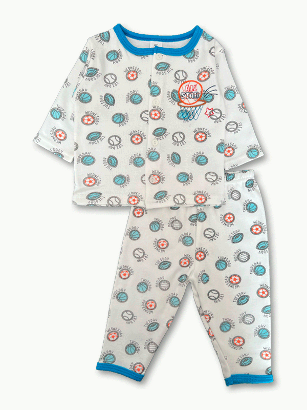 Sports 2 Pc Cotton Dress 0-9M