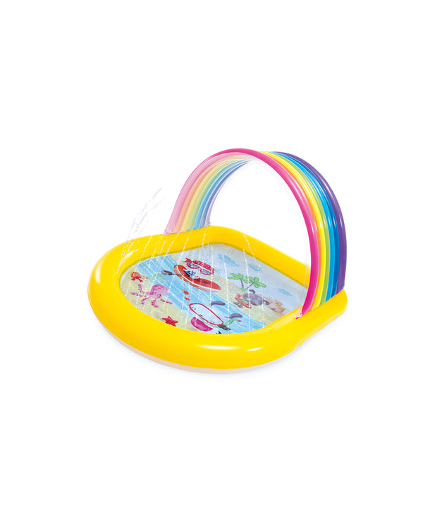 Rainbow Arch Inflatable Spray Kiddie Pool 57156