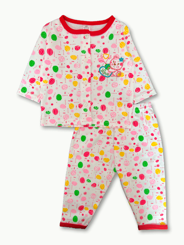 Kitty 2 pc Cotton Dress 0-9M