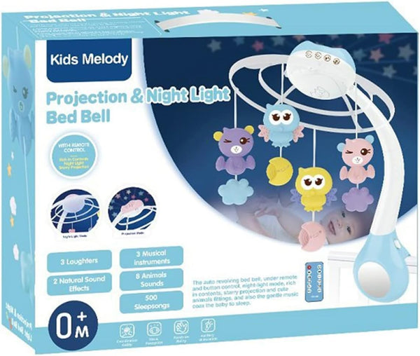 Projection + Night Light Bed Bell Blue-(Small)