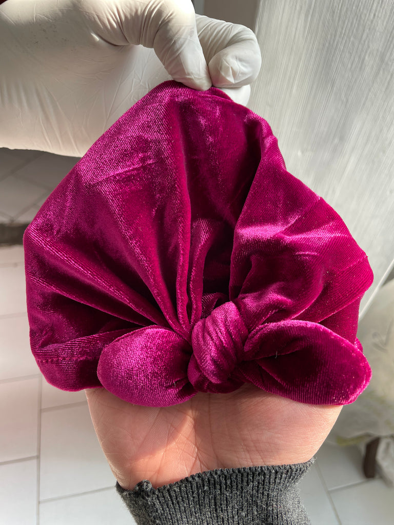 CP68-Velvet Turban Cap