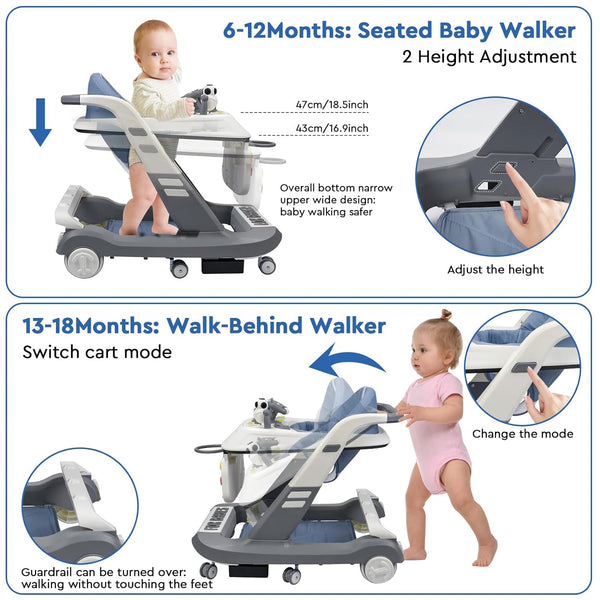 3 in 1 Folding Baby Walker