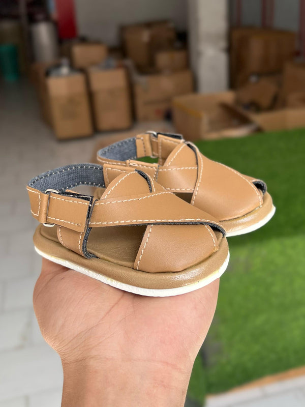 Coffee Peshawari Sandal (0-12M)