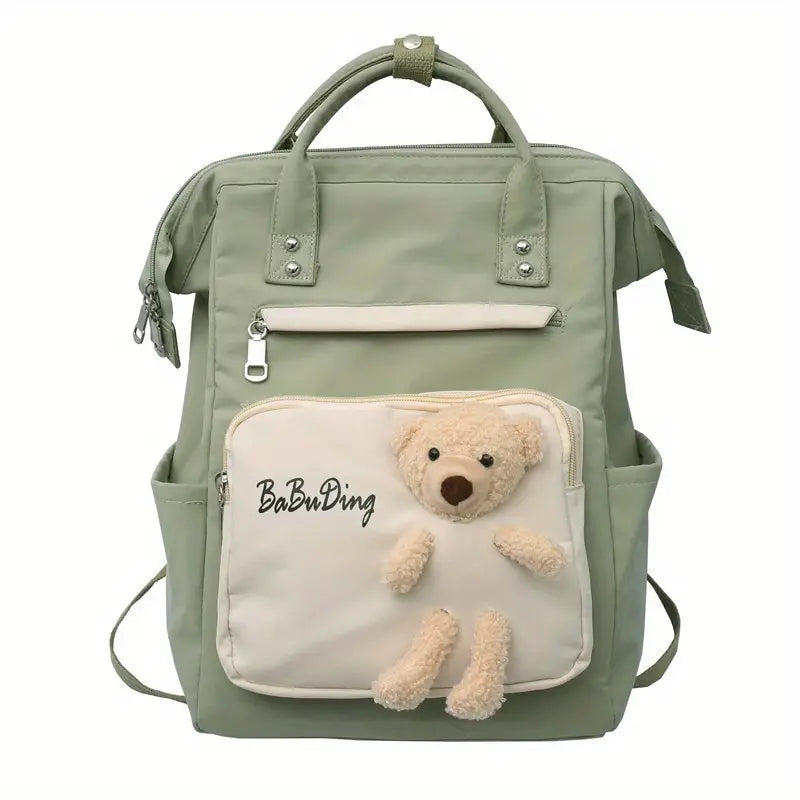 Cut Bear Mom Bag Maternity Backpack Green-DB198