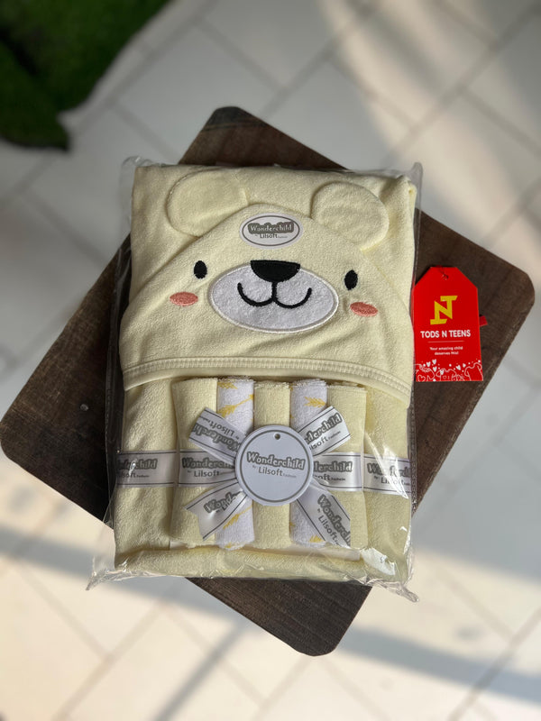 Yellow Bear Towel Set