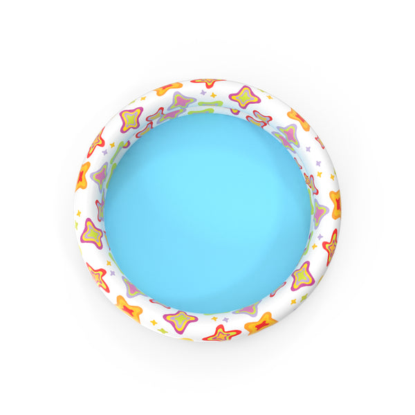 Inflatable Baby Pool Two Ring Abstract Printed 59421