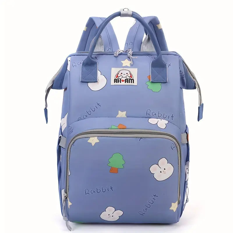 Baby Diaper Bag (Waterproof) Rabbit Blue-DB195