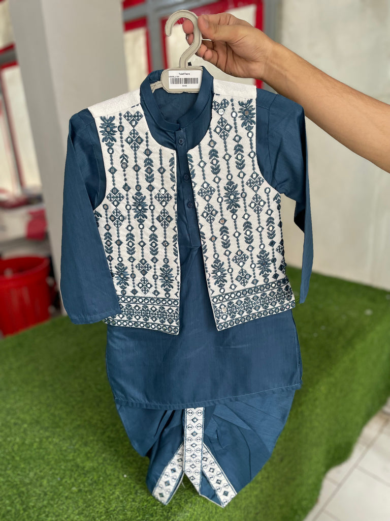 SK66-Dhoti Kamiz with Waistcoat