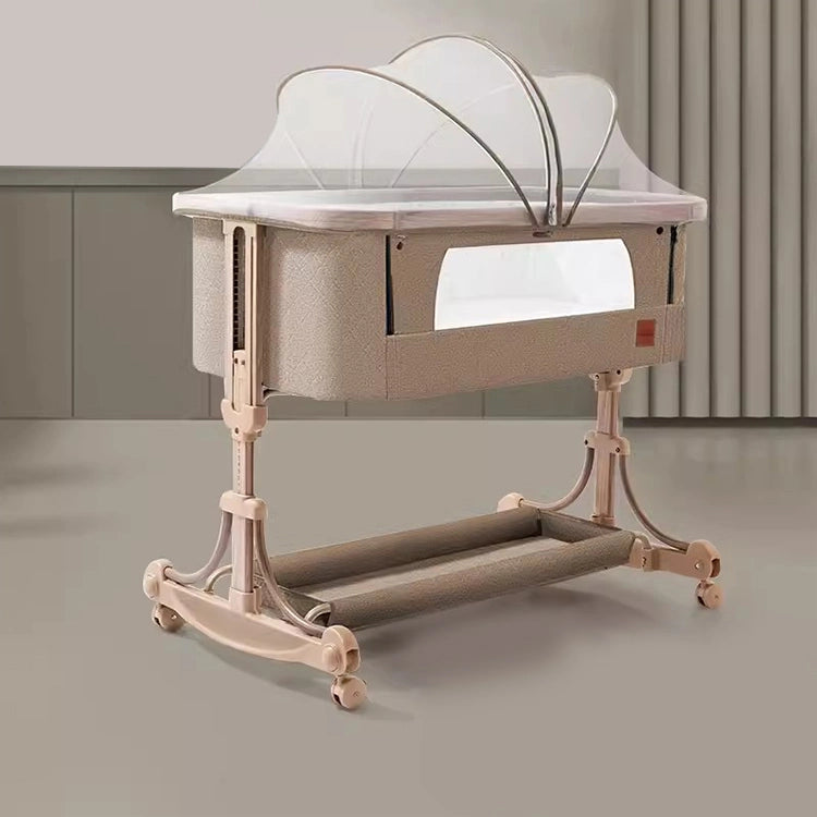 Rocking Crib Baby Cradle-Light Brown-BZ-KJC-2