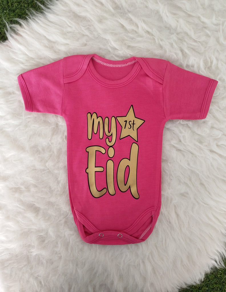 BD50-My First Eid -Bodysuit (0-12m)