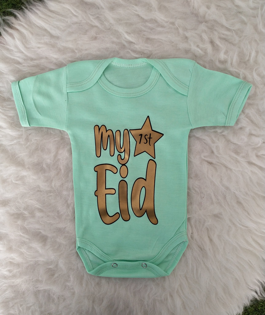 BD50-My First Eid -Bodysuit (0-12m)