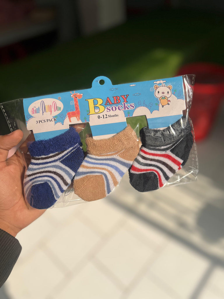 SH405-Pack of 3 Socks (0-12M)