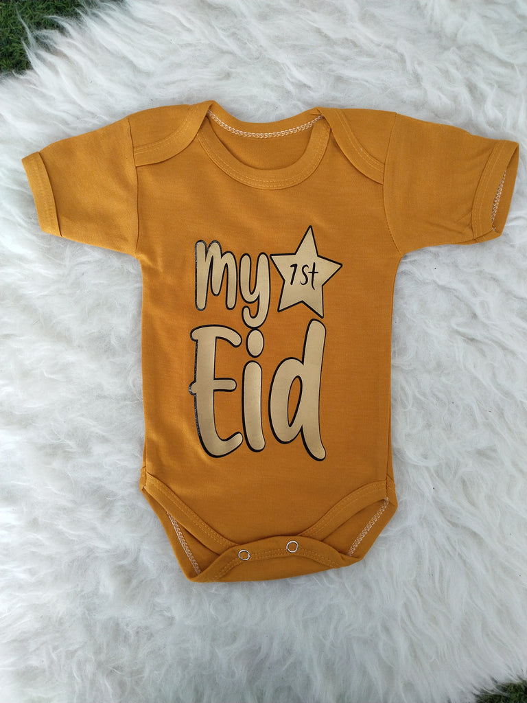 BD50-My First Eid -Bodysuit (0-12m)