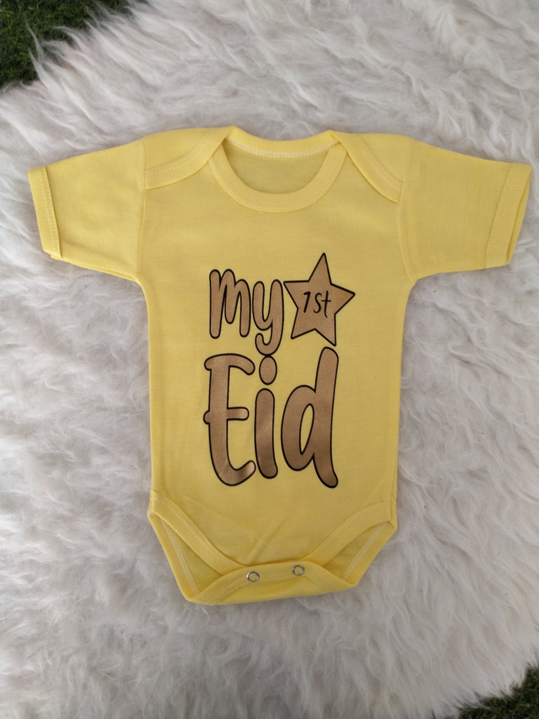 BD50-My First Eid -Bodysuit (0-12m)