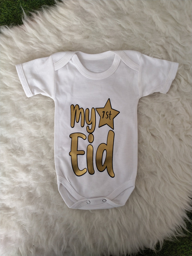 BD50-My First Eid -Bodysuit (0-12m)