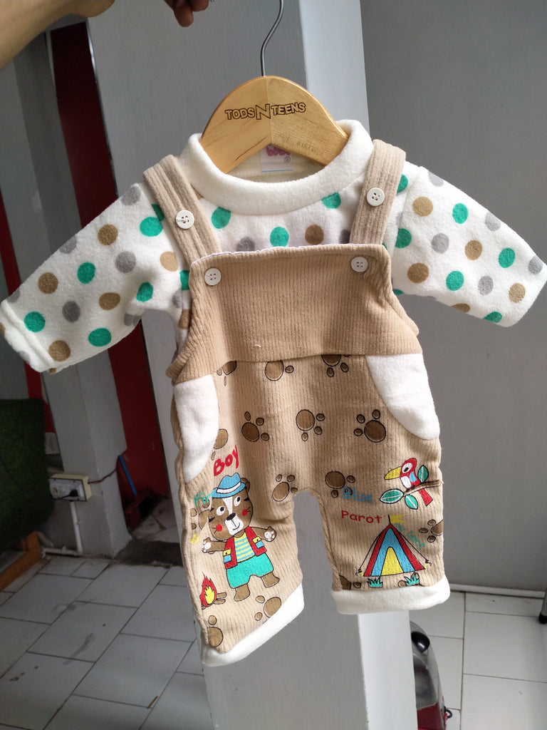 N562-Fleece Dungaree