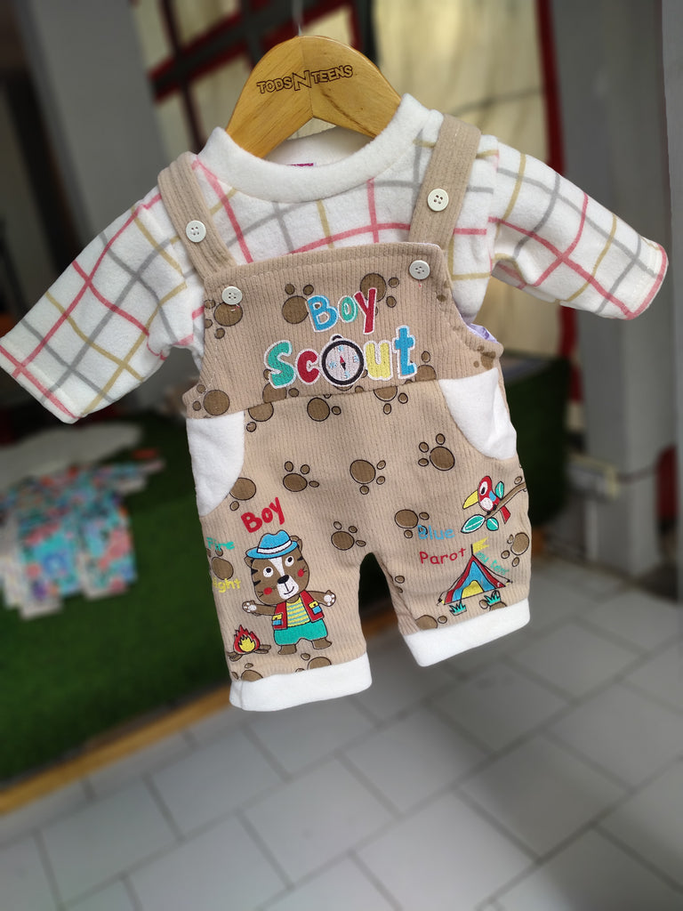 N562-Fleece Dungaree