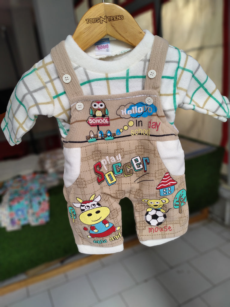 N562-Fleece Dungaree