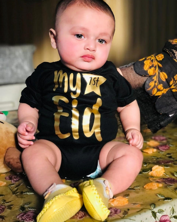 BD50-My First Eid -Bodysuit (0-12m)