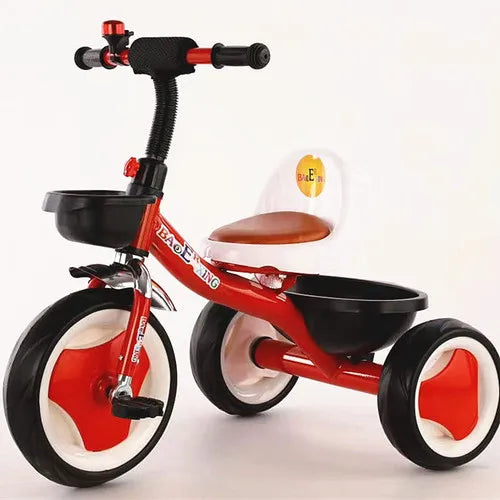 Kids Imported Tricycle With Bucket And Leather Seat-BZ-TRI-G317