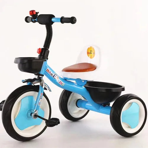 Kids Imported Tricycle With Bucket And Leather Seat-BZ-TRI-G317