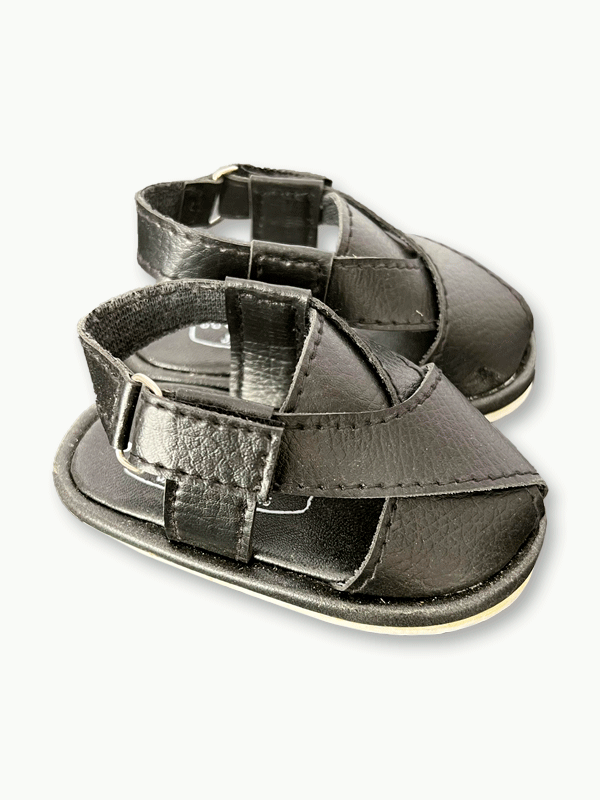 Black Peshawari Sandal (0-18M)