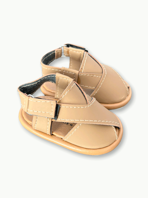 Beige Peshawari Sandal (0-12M)