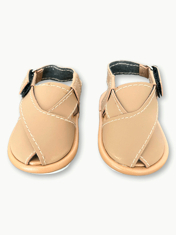 Beige Peshawari Sandal (0-12M)