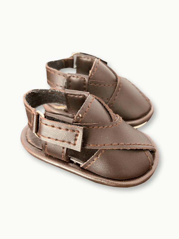 Dark Brown Peshawari Sandal (0-12M)