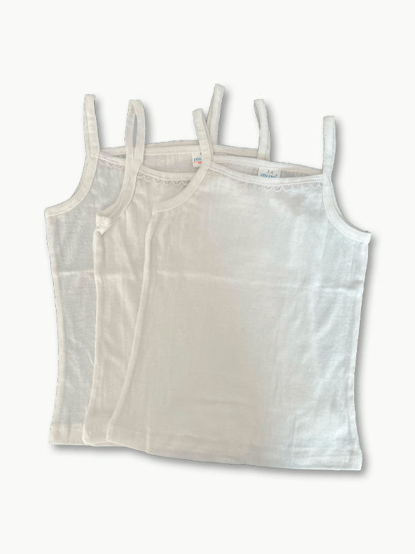 Pack of 3 Cotton Camisoles (12-24M)