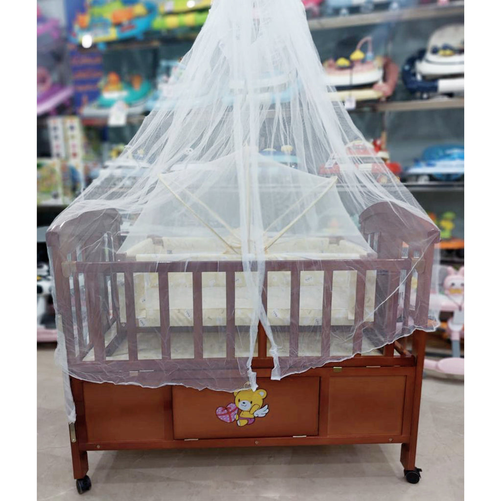 Baby Wooden Bed Imported Brown BZ-697