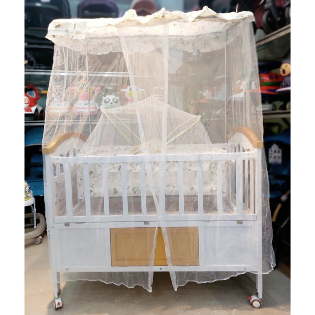 Baby Wooden Bed & Swing Big Size-BZ-699