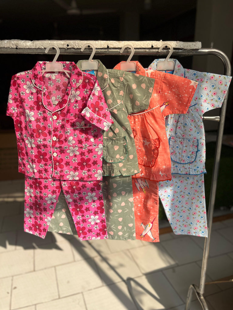 OS61-Assorted Summer Girl NightSuit (2-4 Years)