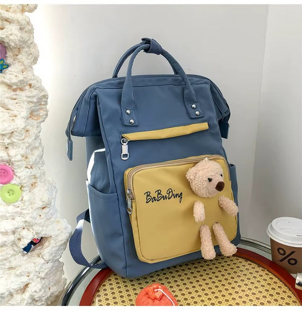 Cut Bear Mom Bag Maternity Backpack Blue-DB200