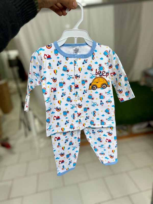 Beep Unisex 2 Pc Cotton 0-9M