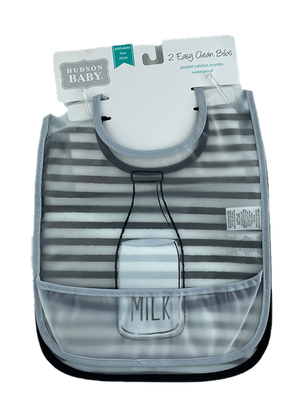 BB61-Pack of 2 Easy Clean Bibs