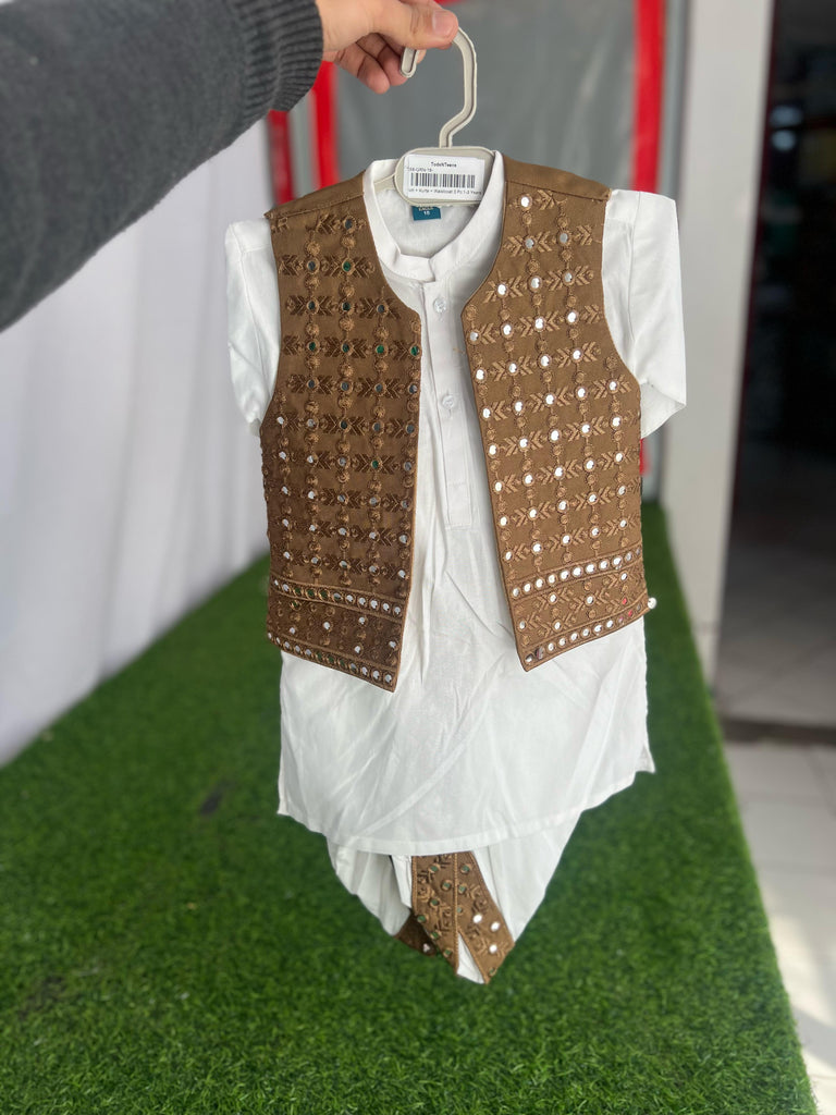 Dhoti + Kurta + Waistcoat 3 Pc 1-3 Years