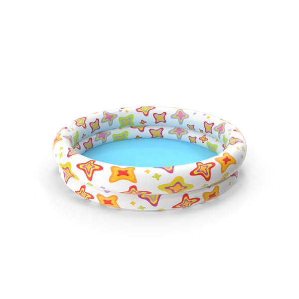 Inflatable Baby Pool Two Ring Abstract Printed 59421