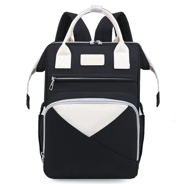 Baby Diaper Backpack Black & White-DB150