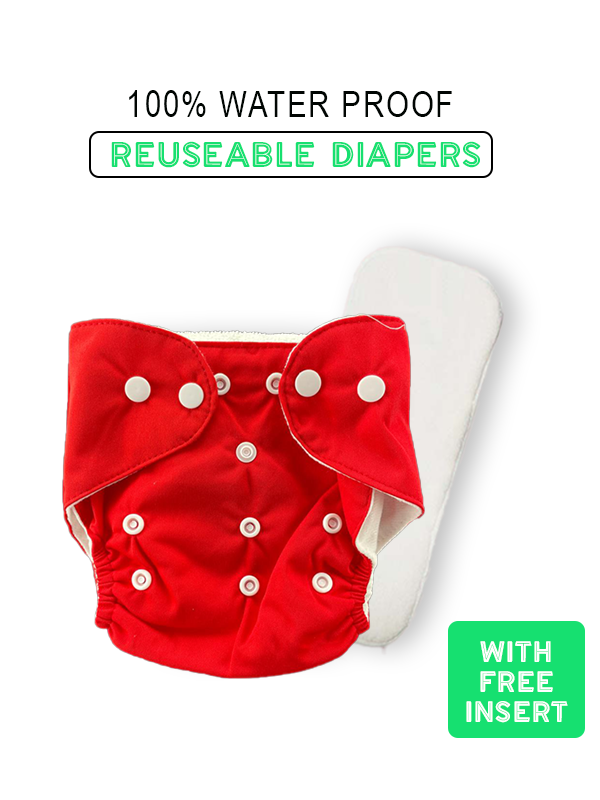 BA72-Reuseable Diapers with Liners (Solid)