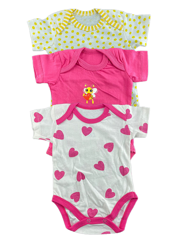 N553-Pack of 3 Bodysuits