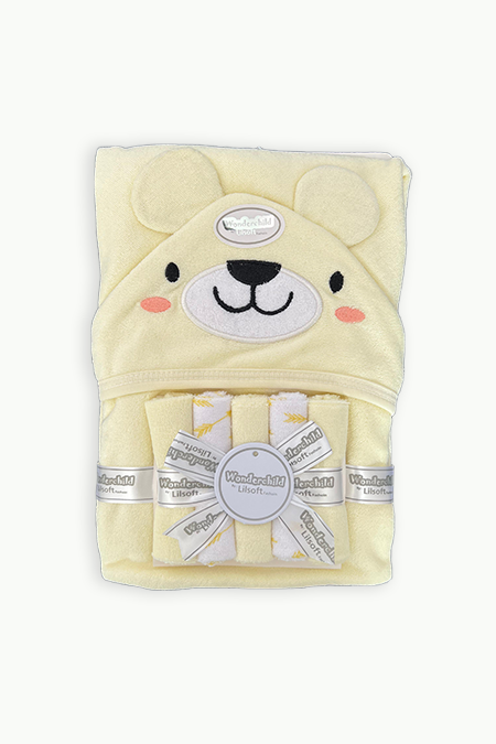 Yellow Bear Towel Set