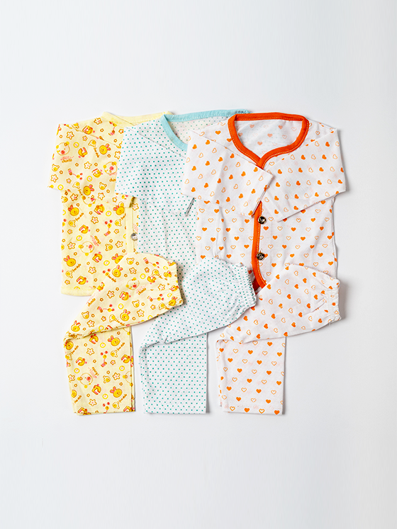 Baby cotton night suits hot sale