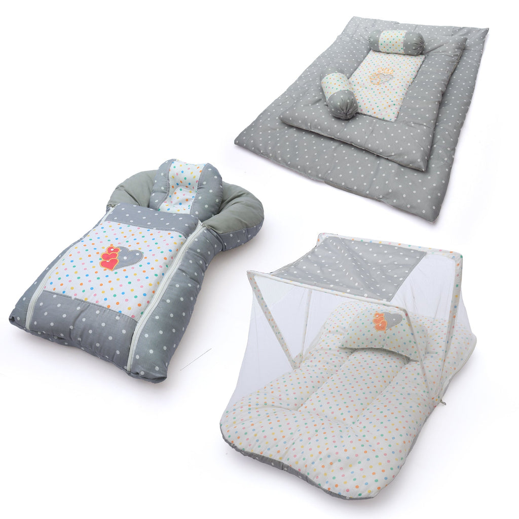 Polka 8 Pieces Baby Bed Set